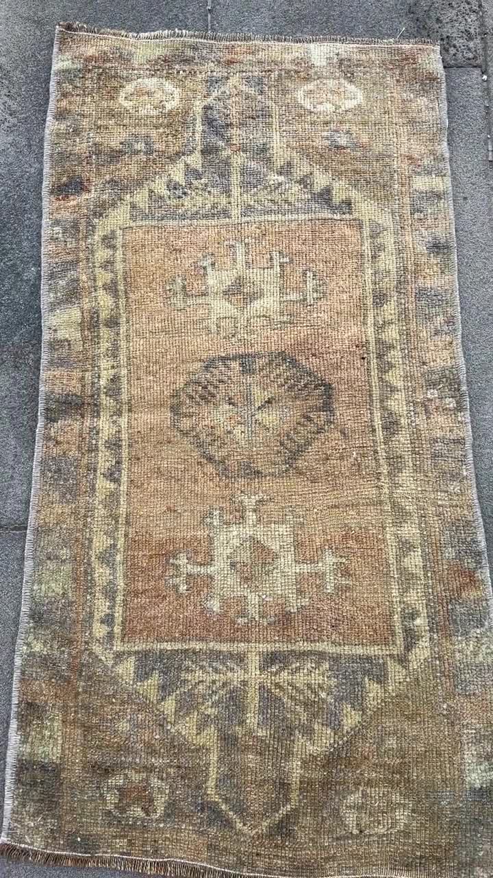 ヴィンテージターキッシュラグ オーバーダイラグ トルコラグ